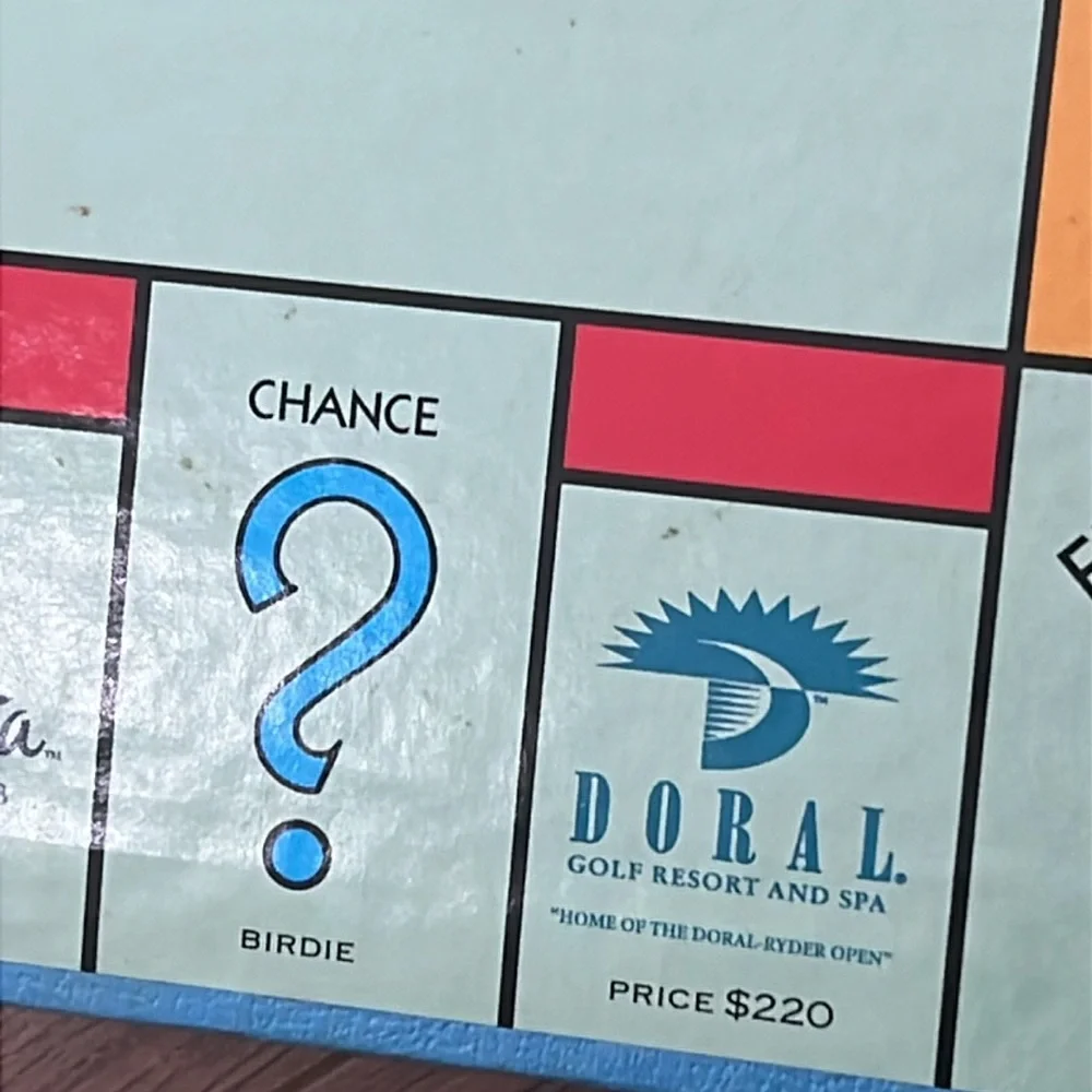 Monopoly Golf Edition Board Game Parker Brothers 1996